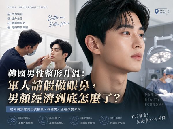 韓國男性整形升溫：軍人請假做眼鼻，男顏經濟到底怎麼了？